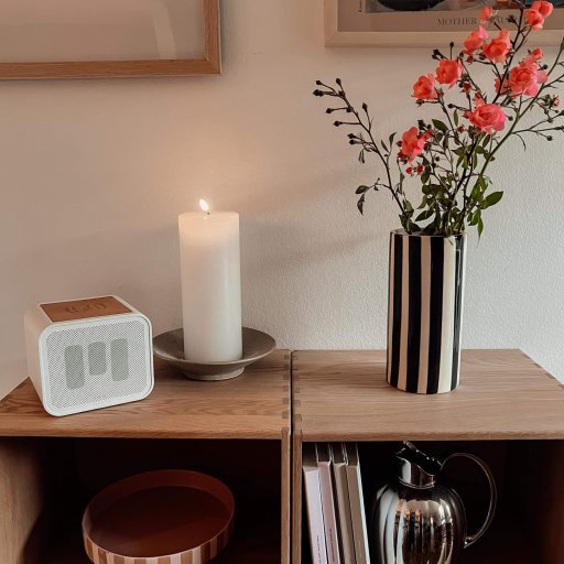 Højtaleren i brug flere steder i huset